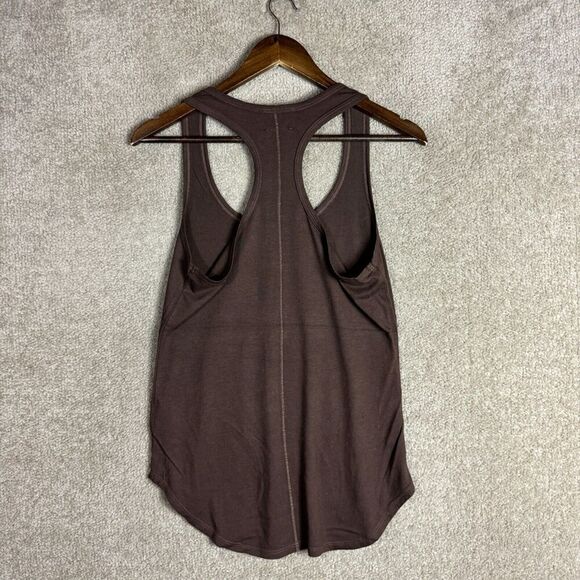 Carbon38 Tank Top Womens XS Dark Brown Scoop Neck‎ Racerback Jersey Everyday NEW - Picture 10 of 11